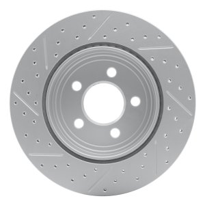 Mini Cooper Brake Rotor (1) - Front Right - DFC - Geoperformance Rotor - Drilled and Slotted - `16-`24