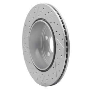 Mini Cooper Brake Rotor (1) - Front Right - DFC - Geoperformance Rotor - Drilled and Slotted - `16-`24