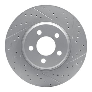 Mini Cooper Clubman Brake Rotor (1) - Front Right - DFC - Drilled & Slotted Geoperformance - `15-`19 Mini Cooper Clubman Brake Rotor (1) - Front Right - DFC - Drilled & Slotted Geoperformance - `15-`19