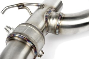 Mini Clubman S Performance Exhaust - Rear - Dinan - Axle Back, Freeflow, Valved - Black - `17-`24