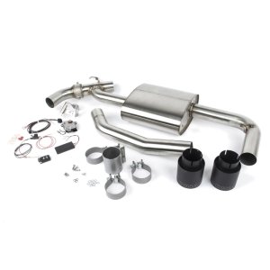 Mini Clubman S Performance Exhaust - Rear - Dinan - Axle Back, Freeflow, Valved - Black - `17-`24
