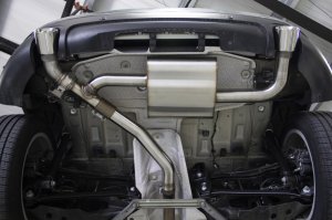 MINI Countryman Performance Exhaust - Rear - Dinan - Axleback Valved with Electronic Control - `17-`24 MINI Countryman Performance Exhaust - Rear - Dinan - Axleback Valved with Electronic Control - `17-`24