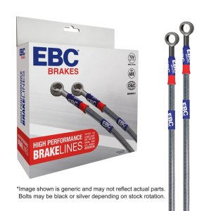 Mini R53 Brake Line Kit - Front + Rear - EBC - Stainless Steel, Braided - `02-`03