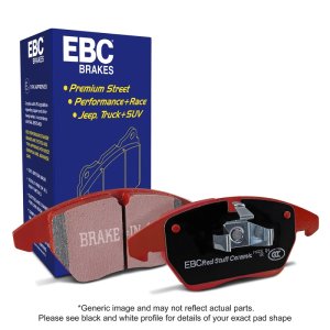 Mini Hardtop Brake Pads - Front - EBC - Redstuff Ceramic Low Dust - Red - `02-`03