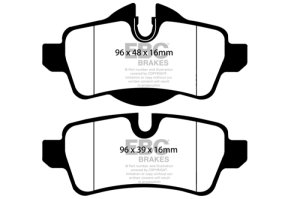 Mini Hardtop Brake Pads - Rear - EBC - Yellowstuff - `07-`14 Mini Hardtop Brake Pads - Rear - EBC - Yellowstuff - `07-`14