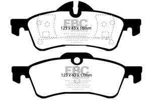 Mini Hardtop Brake Pads - Rear - EBC - Ultimax2 - `04-`06 Mini Hardtop Brake Pads - Rear - EBC - Ultimax2 - `04-`06