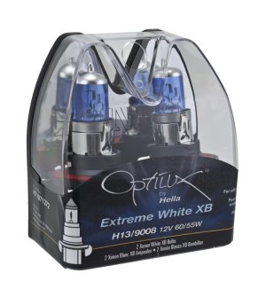 Mini Cooper Xenon Bulbs (2) - Hella - Optilux H13/9008 12V 60/55W XB - White - `07-`12