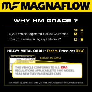 Mini Cooper Performance Exhaust - Magnaflow - HM Grade Direct-Fit Catalytic Converter - `02-`08