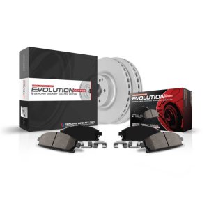 Mini Cooper Brake Kit - Rear - PowerStop - Genuine GEOMET Coated Rotors + Carbon-Fiber Ceramic Pads - 2013
