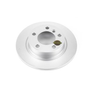 Mini Cooper Brake Rotor(1) - Rear - PowerStop - Evolution High Carbon Geomet Coated - Silver - `13-`16