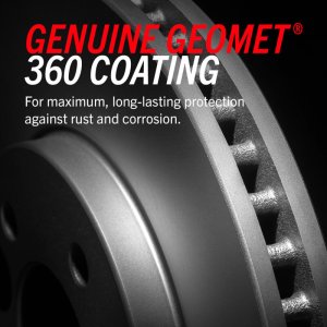 Mini Cooper Brake Rotor - Front - PowerStop - High Carbon Geomet Coated - Silver - `13-`16