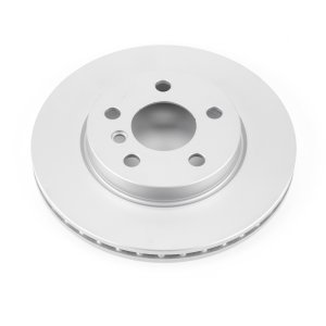 Mini Cooper Brake Rotor(1) - Front - PowerStop - Evolution High Carbon Geomet Coated - Silver - `14-`19