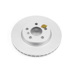 Mini Clubman Brake Rotor (1) - Front - PowerStop - Evolution High Carbon Geomet Coated - Silver - `16-`19