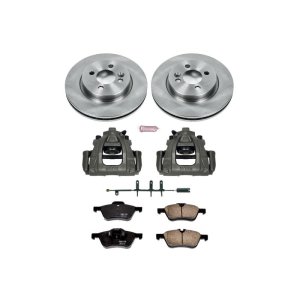 Mini Cooper Brake Kit - Front - PowerStop - Autospecialty Rotors + Evolution Ceramic Pads + Non-Coated Calipers - `07-`08