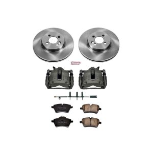 Mini Cooper Brake Kit - Front - PowerStop - Autospecialty Rotors + Evolution Ceramic Pads + Non-coated Calipers - `07-`08