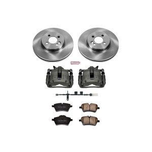 Mini Cooper Brake Kit - Front - PowerStop - Autospecialty Rotors + Evolution Ceramic Pads + Replacement Calipers - `11-`16