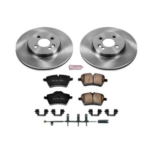 Mini Cooper Brake Kit - Front - PowerStop - Autospecialty Rotors + Z17 Evolution Plus Ceramic Pads - `07-`08 Mini Cooper Brake Kit - Front - PowerStop - Autospecialty Rotors + Z17 Evolution Plus Ceramic Pads - `07-`08