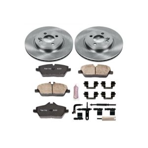Mini Cooper Brake Kit - Front - PowerStop - Z17 Evolution Plus + Autospecialty Rotors - `07-`10 Mini Cooper Brake Kit - Front - PowerStop - Z17 Evolution Plus + Autospecialty Rotors - `07-`10