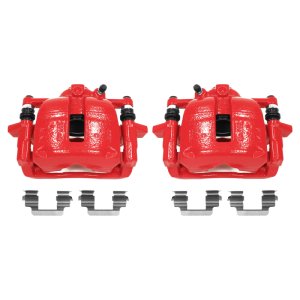 Mini Cooper Brake Calipers - Front - PowerStop - Floating Caliper with Bracket - Red - `07-`16
