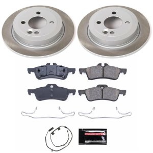 Mini Cooper Brake Kit - Rear - PowerStop - Semi-Coated Rotors - `02-`06