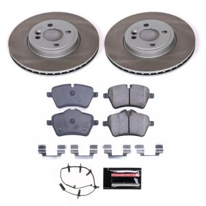 Mini Cooper Brake Kit - Front - PowerStop - Semi-Coated Rotors - `07-`08