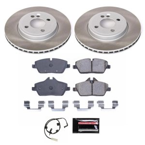 Mini Cooper Brake Kit - Front - PowerStop - Semi-Coated Rotors - `07-`10