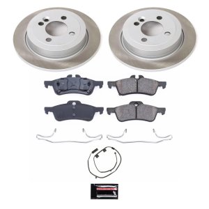 Mini Cooper Brake Rotors (2) - Rear - PowerStop - Semi-Coated - `07-`08