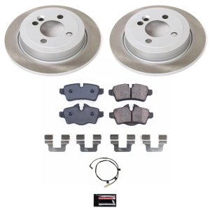 Mini Cooper Brake Rotors (2) - Rear - PowerStop - Semi-Coated - `07-`10