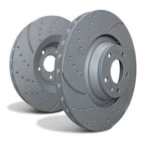 Mini Cooper Brake Kit - Front + Rear - PowerStop - Semi-Coated Rotors - `07-`08