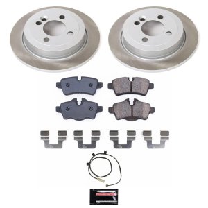 Mini Cooper Brake Kit - Rear - PowerStop - Semi-Coated Rotors - `11-`15