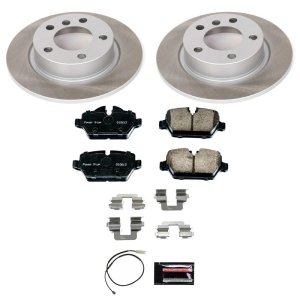 Mini Cooper Brake Rotors (2) - Rear - PowerStop - Semi-Coated Rotors - `13-`16