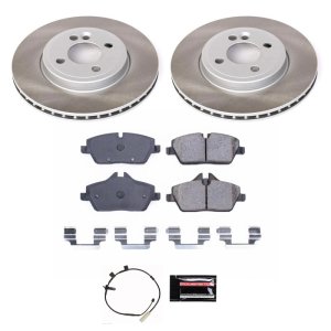 Mini Cooper Brake Kit - Front - PowerStop - Semi-Coated Rotors - `11-`15