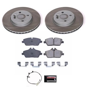 Mini Cooper Brake Kit - Front - PowerStop - Semi-Coated Rotors - 2011