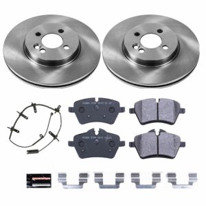 Mini Cooper Brake Kit - Front - PowerStop - Autospecialty Rotors + Track Day Pads - `07-`08