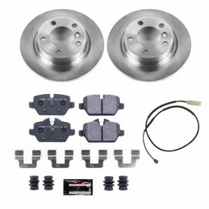 Mini Cooper Brake Kit - Rear - PowerStop - Autospecialty Rotors + Track Day High-Performance Pads - `13-`16