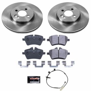 Mini Cooper Brake Kit - Front - PowerStop - Autospecialty Rotors + Track Day Pads - `11-`16