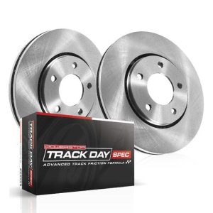 Mini Cooper Brake Kit - Rear - PowerStop - Blank Rotors + Track Day Spec Pads - `02-`06