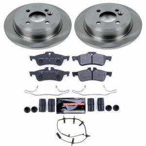 Mini Cooper Brake Kit - Rear - PowerStop - Blank Rotors + Track Day Spec Pads - `02-`06
