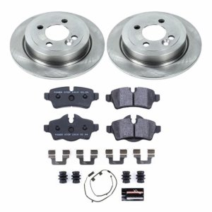 Mini Cooper Brake Kit - Rear - PowerStop - Track Day Spec Pads + Autospecialty Rotors - `07-`10