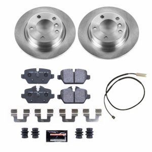 Mini Cooper Brake Kit - Rear - PowerStop - Track Day Spec High-Performance Pads + Autospecialty Rotors - `13-`16