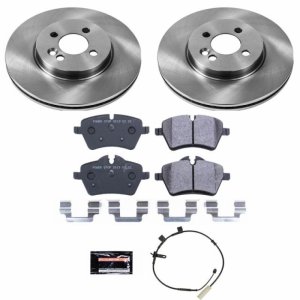 Mini Cooper Brake Kit - Front - PowerStop - Autospecialty Rotors + Track Day Spec Pads - `11-`16
