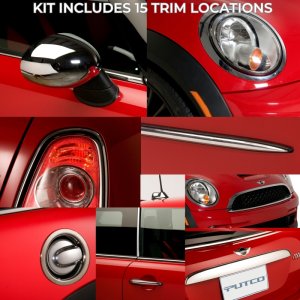 MINI Cooper Chrome Trim Accessory Kit - Putco - Chrome - `01-`06