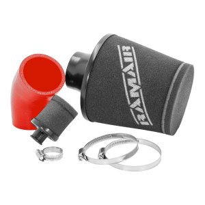 Mini Cooper S Performance Air Intake - Ramair - Foam Induction, Twin-Layer Foam Filter, Red Hose - Red - 1.6L Supercharged - '02-'06