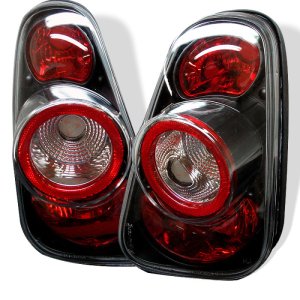 Mini Cooper Tail Lights - SPYDER - Euro Style - Black - `02-`06