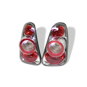 Mini Cooper Tail Lights - SPYDER - Euro Style - Chrome - `02-`06