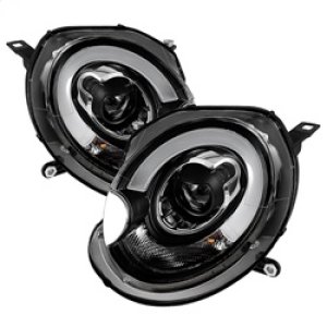 Mini Cooper Headlights - SPYDER - Projector, DRL - Black - `07-`12