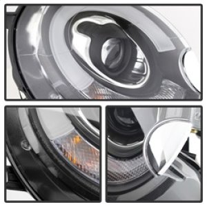 Mini Cooper Headlights - SPYDER - Projector, DRL - Black - `07-`12