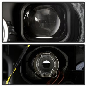 Mini Cooper Projector Headlights - SPYDER - Spyder Signature Series, Version 2, Halogen Model Only - Black - `07-`12