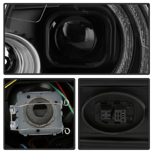 Mini Cooper Headlights - SPYDER - V2 Xenon/HID Only Projector - Black - `07-`12