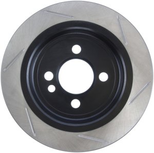 Mini Cooper Brake Rotor (1) - Rear Right - Stoptech - Slotted Sport Rotors - Black - `07-`09